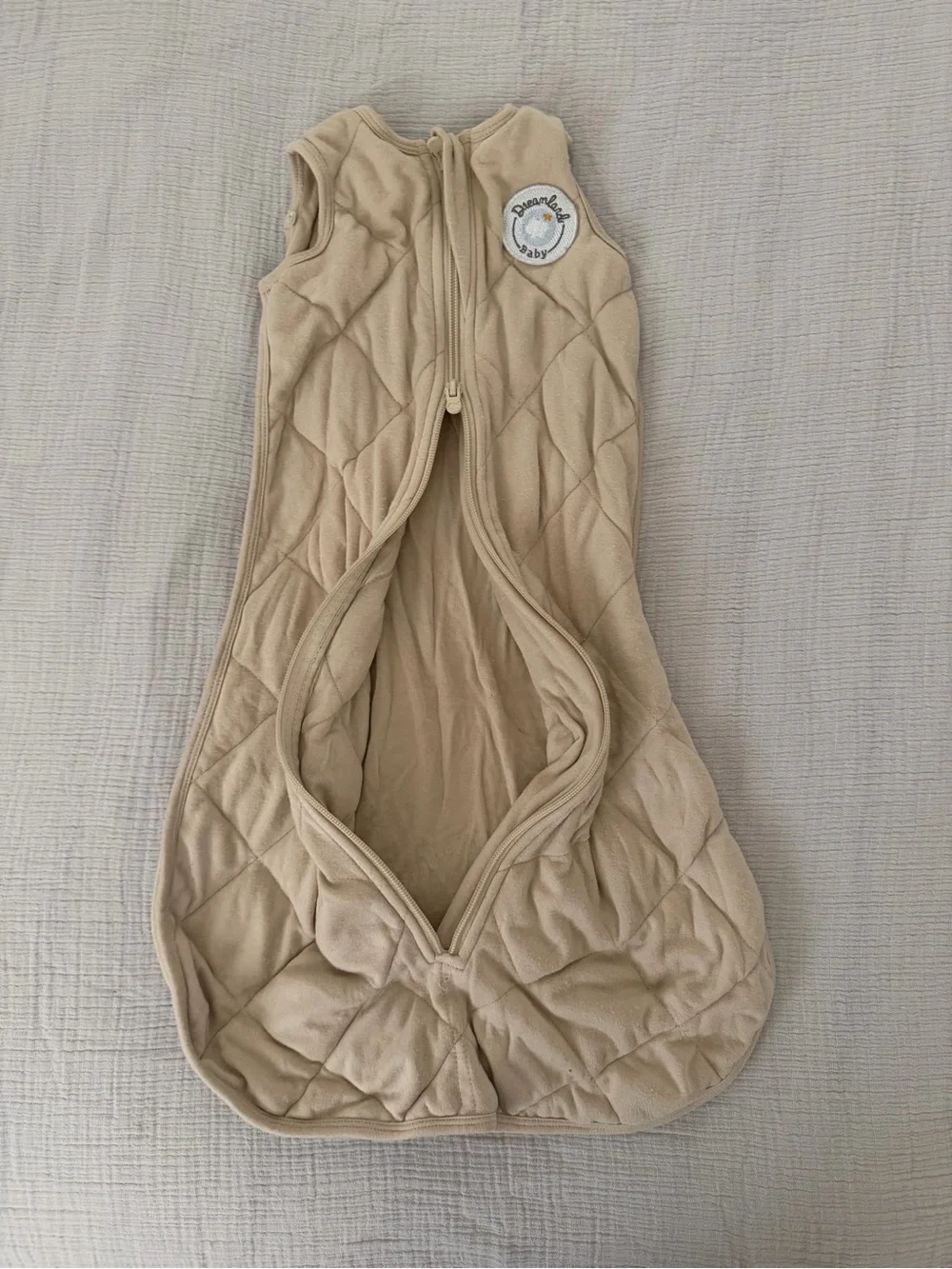 Beige Quilted Baby Sleep Sack - Neutral